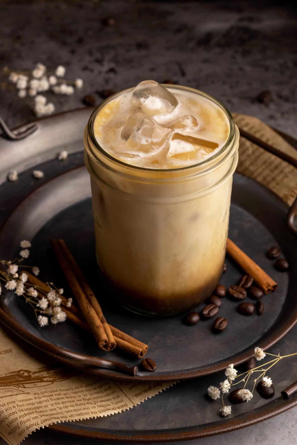Iced Almond Milk Latte - Cookhouse Diary