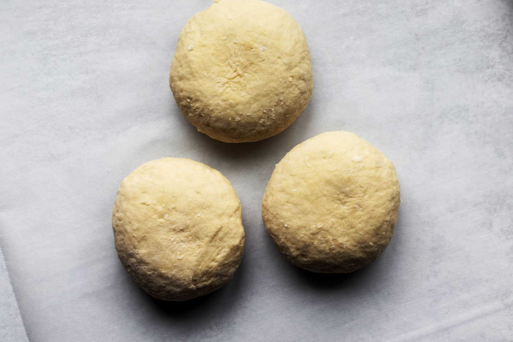 Homemade crescent rolls dough.